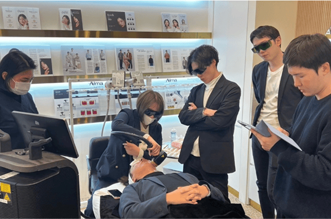 韓国で実施された研修の様子